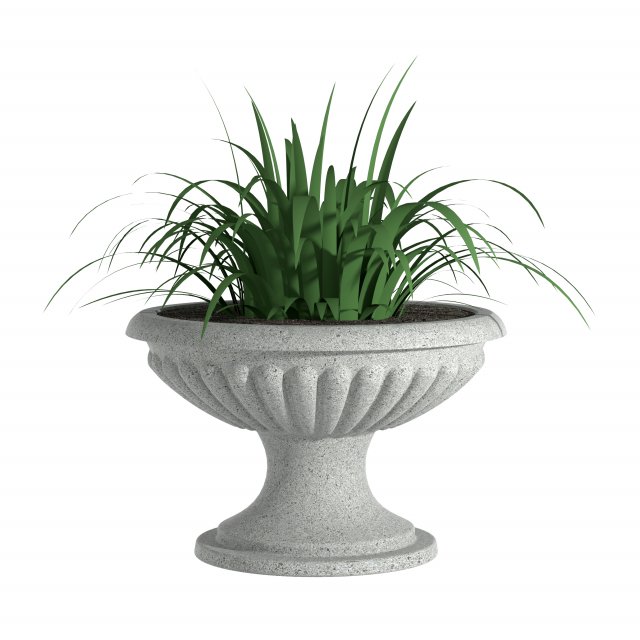 Flowerpot B15 3D Model .c4d .max .obj .3ds .fbx .stl .blend 