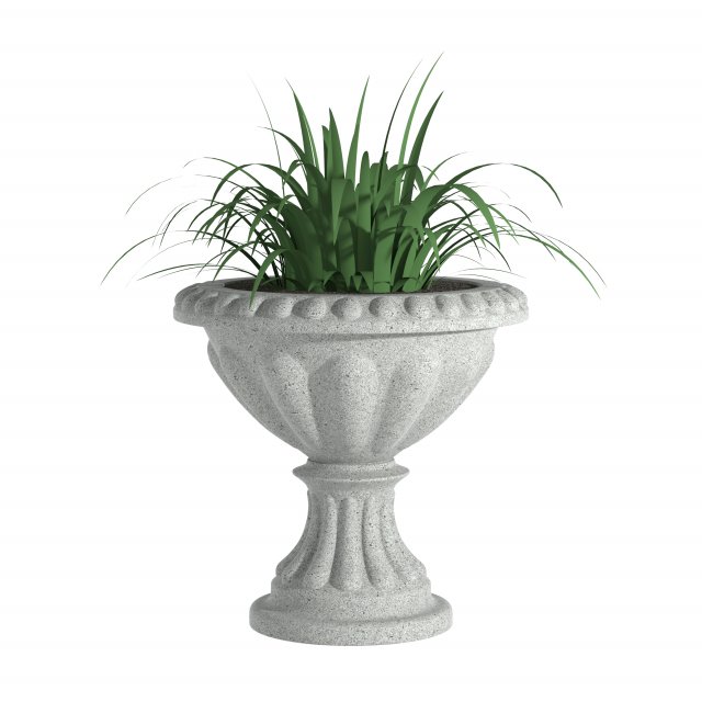 Flowerpot B13 3D Model .c4d .max .obj .3ds .fbx .stl .blend 