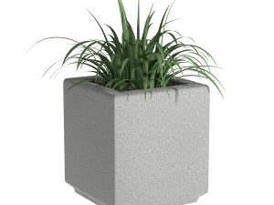 Pot de fleurs Largo 1 vacant Modèle 3D