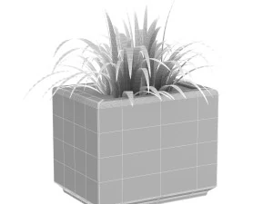 Flowerpot Largo 3 vakant 3D Model