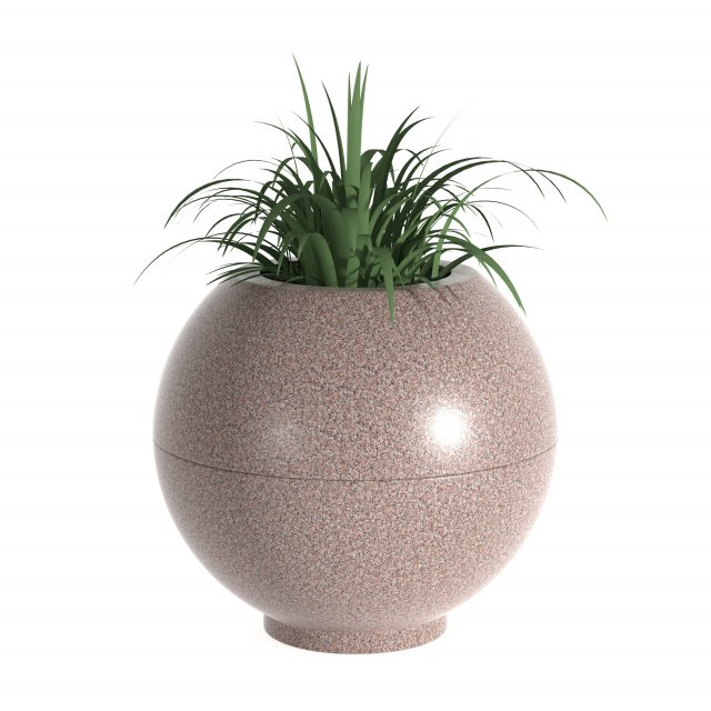 Flowerpot Shar 2 Model 3D .c4d .max .obj .3ds .fbx .stl .blend