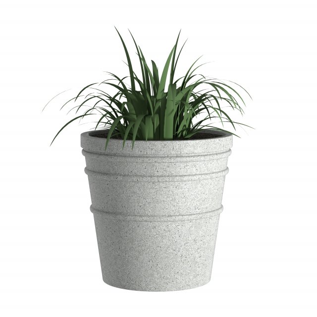 Flowerpot Teana 3D Model .c4d .max .obj .3ds .fbx .stl .blend 
