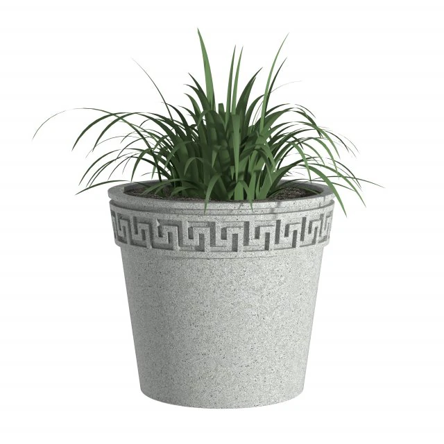 Flowerpot B10 3D Model .c4d .max .obj .3ds .fbx .stl .blend 
