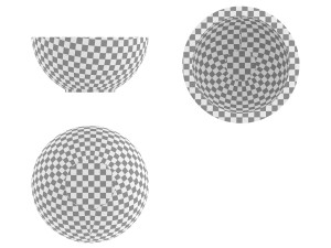 Flowerpot Hemisphere small 3D Model