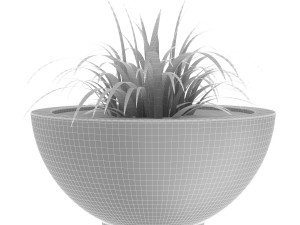 Flowerpot Hemisphere small 3D Model