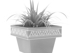 Flowerpot Tetrahedron 3D 模型