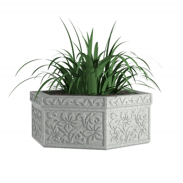 Flowerpot K4 3D Model .c4d .max .obj .3ds .fbx .stl .blend 