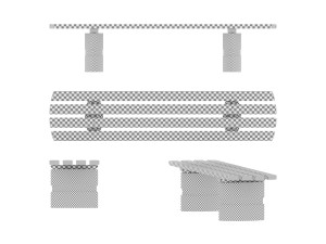 Bench SB-1 3D-Modell
