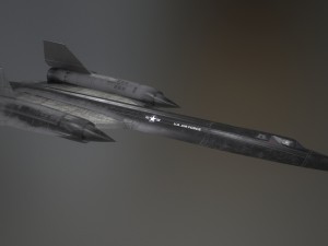 sr-71 pbr low-poly model 3D Model
