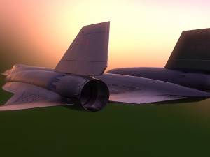 sr-71 pbr low-poly model 3D Model