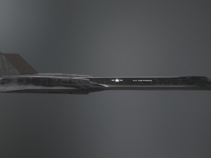 sr-71 pbr low-poly model 3D Model