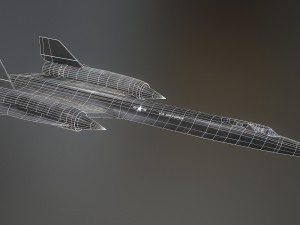 sr-71 pbr low-poly model 3D Model