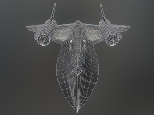 sr-71 pbr low-poly model 3D Model