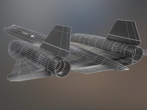 sr-71 pbr low-poly model 3D Model