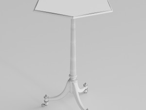 scarborough house occasional table Modello 3D