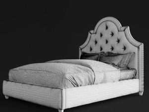 jonathan adler woodhouse queen bed Model 3D