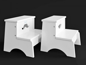 kindertreppe hocker Model 3D