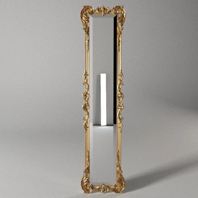 classic mirror 3D Model .c4d .max .obj .3ds .fbx .stl .blend 