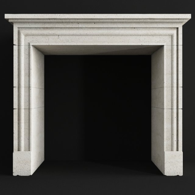 vieilles pierres fireplace 137 3D Model .c4d .max .obj .3ds .fbx .stl .blend