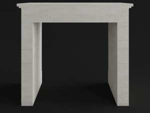 vieilles pierres fireplace 137 3D Model