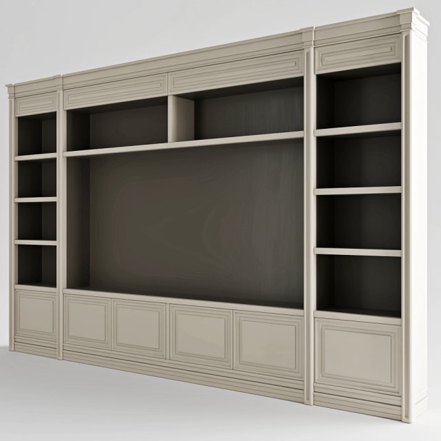 classic cupboard tv 3D Модель .c4d .max .obj .3ds .fbx .stl .blend 