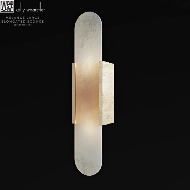kelli wearstler melange large elongated sconce Modello 3D .c4d .max .obj .3ds .fbx .stl .blend 