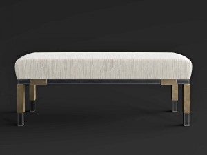 kelli wearstler larchmont bench 3D Модель