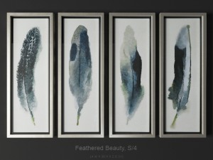 uttermost feathered beauty s-4 3D मॉडल