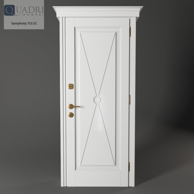 lendoor quadri porte simphony 711 bianco 3D-Modell .c4d .max .obj .3ds .fbx .stl .blend 