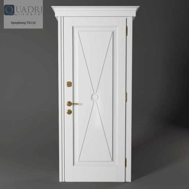 lendoor quadri porte simphony 711 bianco 3D Model .c4d .max .obj .3ds .fbx .stl .blend 