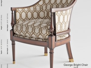 kindel furniture company george bright chair 3D Model