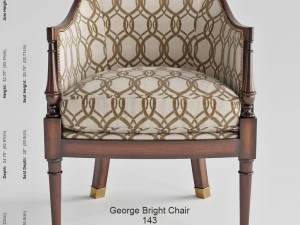 kindel furniture company george bright chair 3D Model