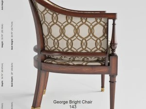 kindel furniture company george bright chair 3D Model