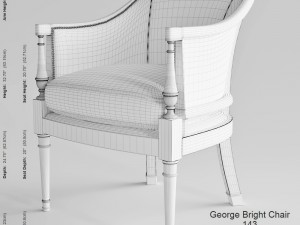 kindel furniture company george bright chair Modèle 3D