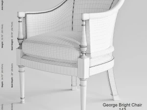 kindel furniture company george bright chair 3D Model