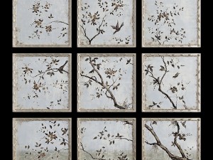 john richard set of nine portobello mirrors 3Dモデル