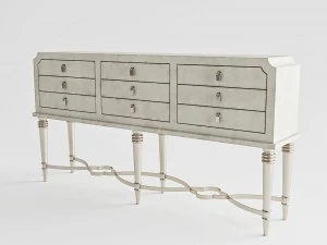 hooker furniture living room melange nadia console 3D Model