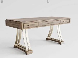 胡克家具家庭办公室大苏尔写字台 3D 模型