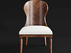 Hooker Furniture Palisade Holzrückseitenstuhl 3D Modell