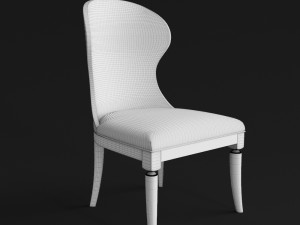 hooker furniture palisade wood back side chair 3D Модель