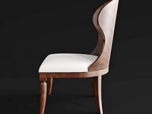 hooker furniture palisade wood back side chair 3D Модель