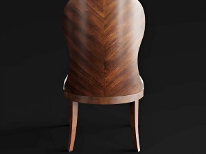 hooker furniture palisade wood back side chair 3D Модель