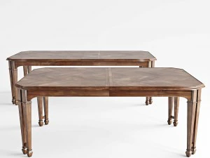 hooker furniture palisade rectangle dining table 3D Model