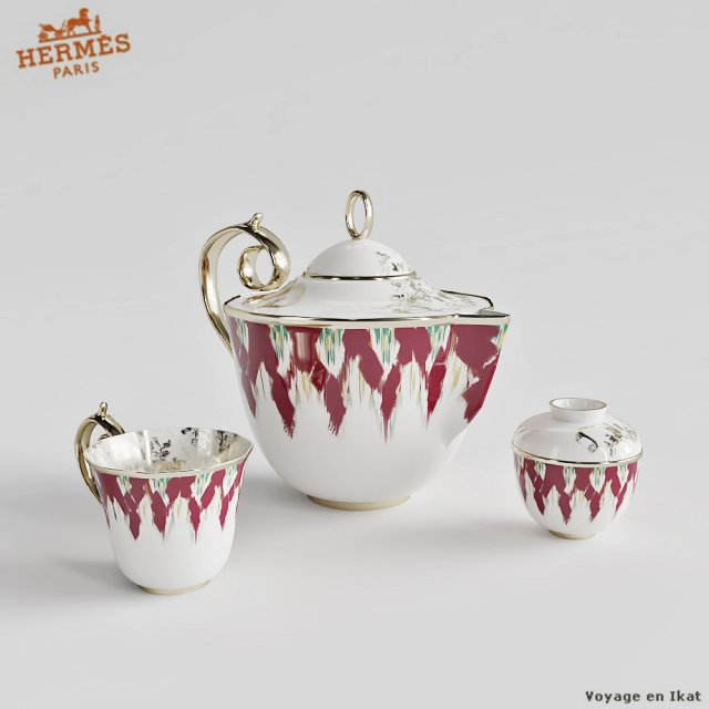 hermes voyage en ikat 3D Model .c4d .max .obj .3ds .fbx .stl .blend 