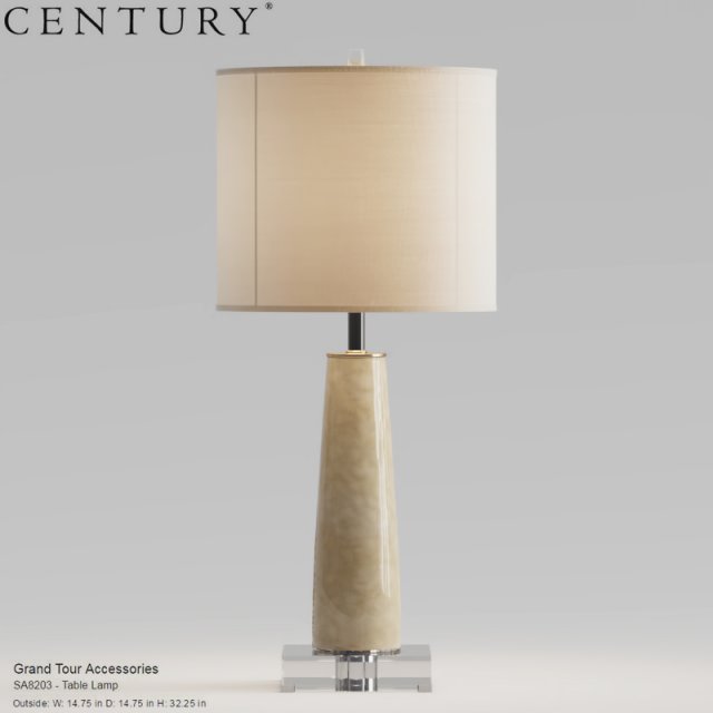 grand tour accessories sa8203 table lamp Modello 3D .c4d .max .obj .3ds .fbx .stl .blend 