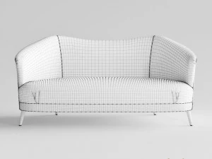 arteriors duprey settee 3D Model