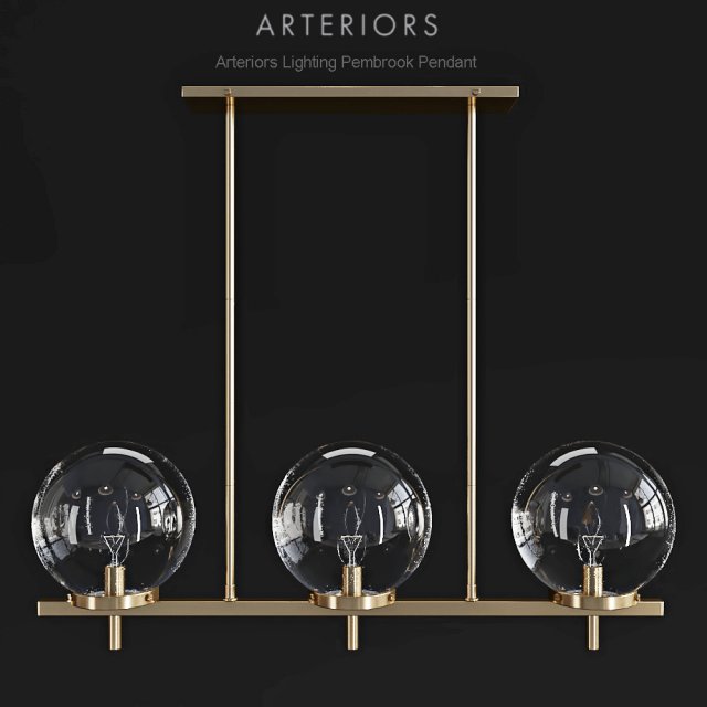 arteriors pembrook pendant chandelier Modelo 3D .c4d .max .obj .3ds .fbx .stl .blend 
