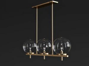 arteriors pembrook pendant chandelier 3D Model