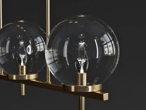 arteriors pembrook pendant chandelier 3D Model