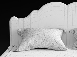 bed versailes Modello 3D